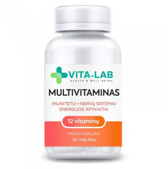 VITA-LAB Nahrungsergänzungsmittel Multivitamin 12 Komponenten, N90