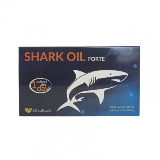 Nahrungsergänzungsmittel Haifischschmalz Forte, 60 Kapseln